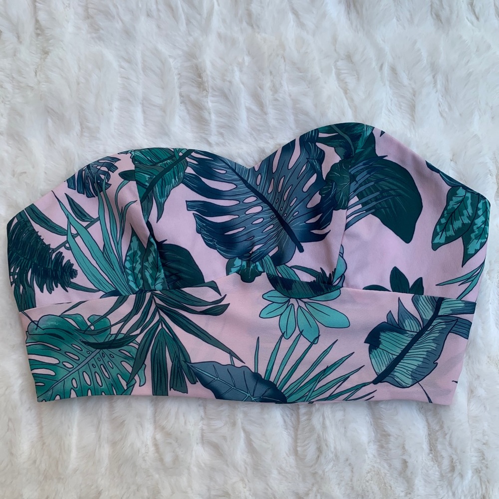 LOVE LF Pink Floral/Tropical Bralette